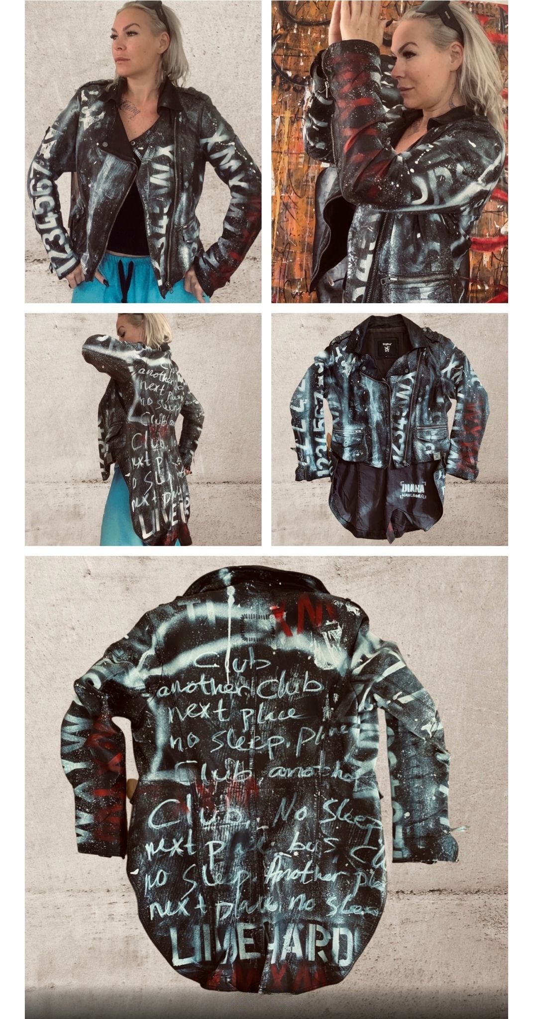 Bespoke Real Leather Street Jacket - Unisex - Made to order - Diana Wahlborg Exclusive