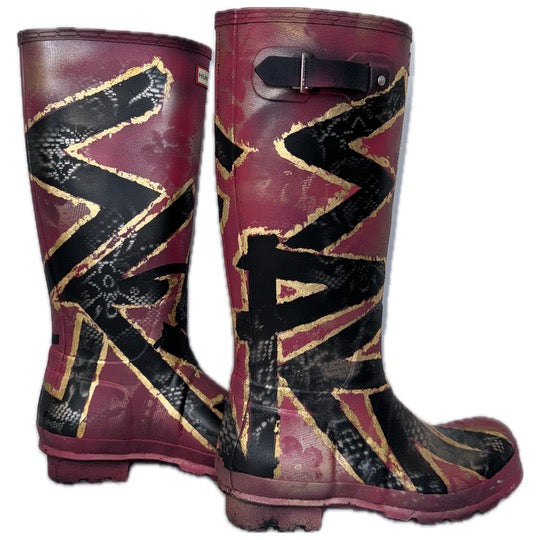 Besboke House of Spencer x Crafty Belfast Custom Designed Festival Boots