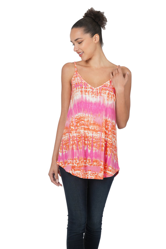 Print Front & Back Reversible Spaghetti Strap Cami