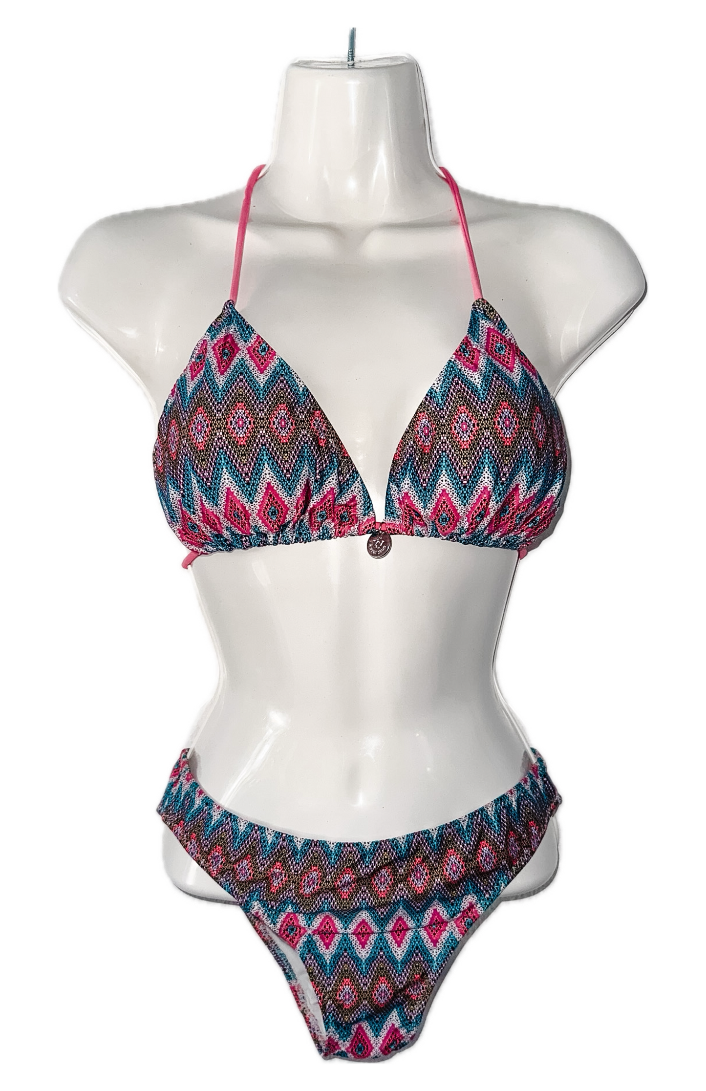 Swim Days Beachwear - Geometric Multi-Colour Print Bikini