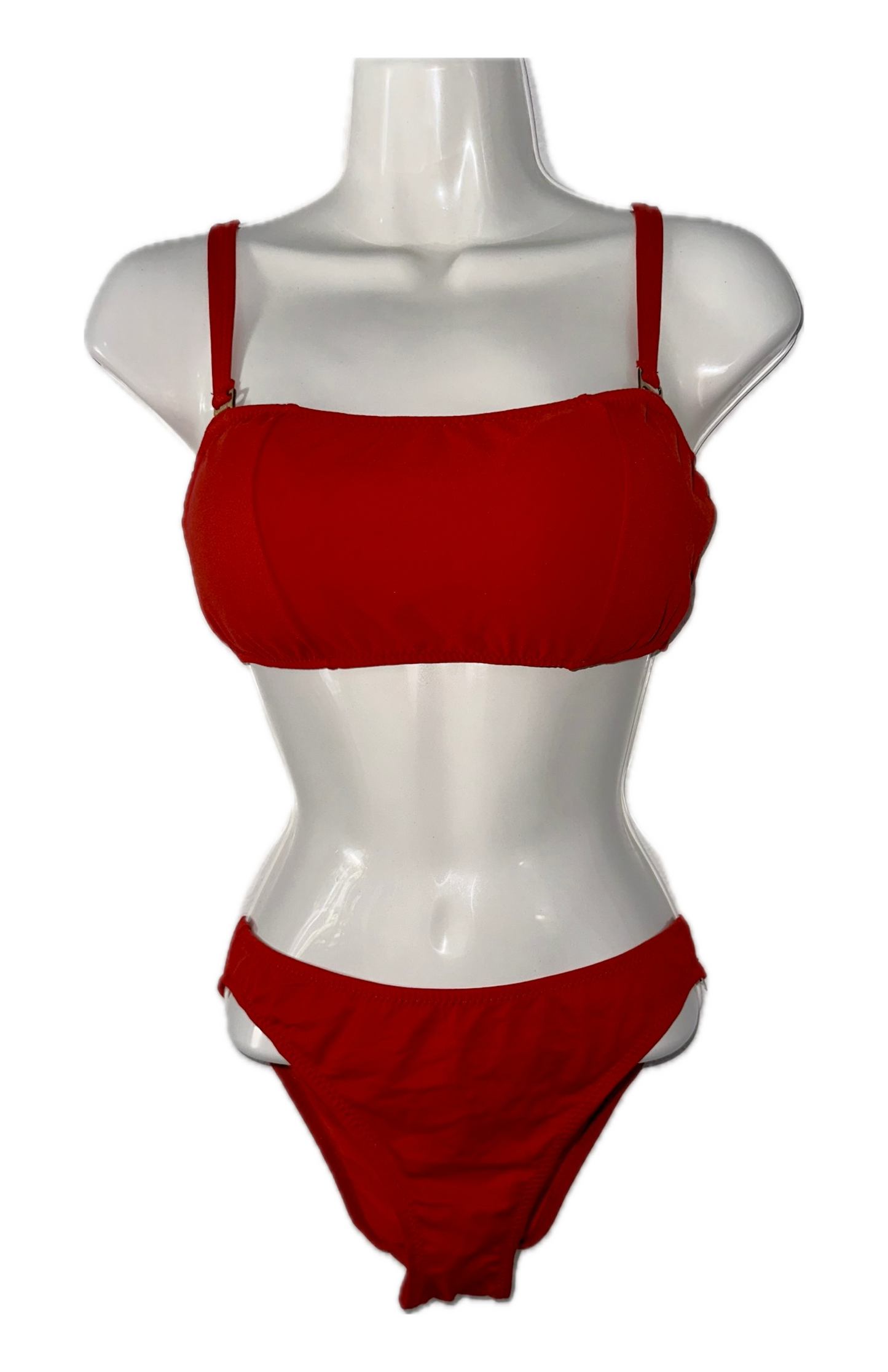 Swim Days Beachwear - Red Bandeau Bikini