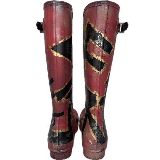 Besboke House of Spencer x Crafty Belfast Custom Designed Festival Boots